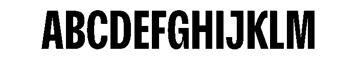 Scale ExtraCondensedBold Instance Font UPPERCASE