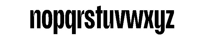 Scale ExtraCondensedBold Instance Font LOWERCASE