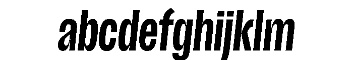 Scale ExtraCondensedBoldItalic Instance FONT