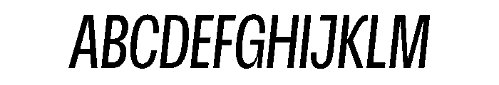 Scale ExtraCondensedItalic Instance Font UPPERCASE