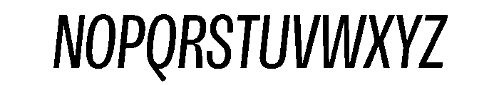 Scale ExtraCondensedItalic Instance Font UPPERCASE