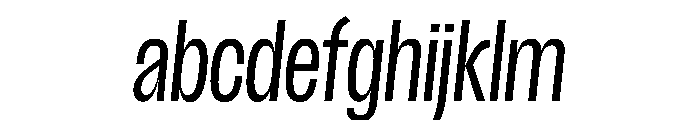 Scale ExtraCondensedItalic Instance FONT