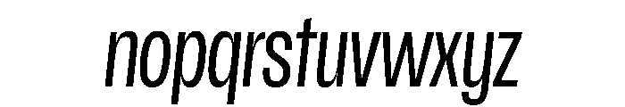 Scale ExtraCondensedItalic Instance Font LOWERCASE