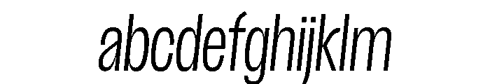 Scale ExtraCondensedLightItalic Instance FONT