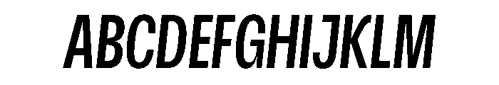 Scale ExtraCondensedMediumItalic Instance Font UPPERCASE