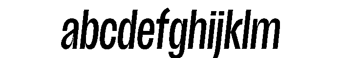Scale ExtraCondensedMediumItalic Instance FONT
