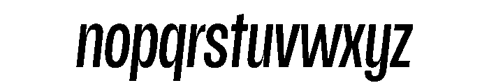 Scale ExtraCondensedMediumItalic Instance Font LOWERCASE