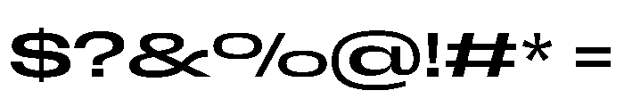 Scale ExtraExtended Font OTHER CHARS