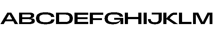 Scale ExtraExtended Font UPPERCASE