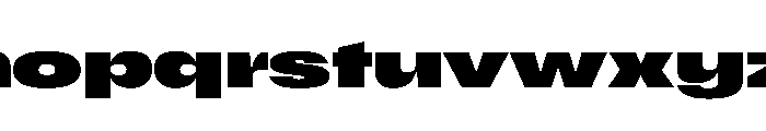 Scale ExtraExtendedBlack Instance Font LOWERCASE