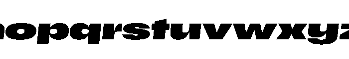 Scale ExtraExtendedBlackItalic Instance Font LOWERCASE