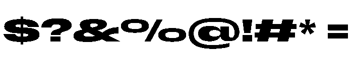 Scale ExtraExtendedBold Instance Font OTHER CHARS