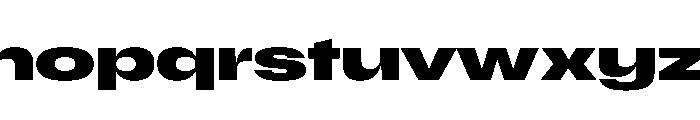 Scale ExtraExtendedBold Instance Font LOWERCASE