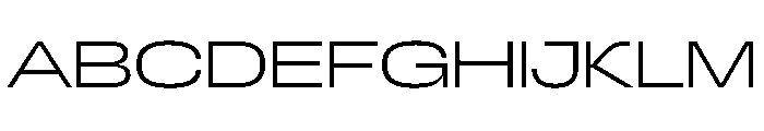 Scale ExtraExtendedExtraLight Instance Font UPPERCASE