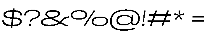 Scale ExtraExtendedExtraLightItalic Instance Font OTHER CHARS