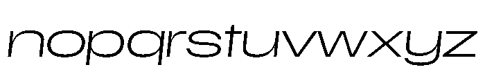 Scale ExtraExtendedExtraLightItalic Instance Font LOWERCASE