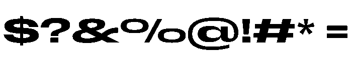 Scale ExtraExtendedMedium Font OTHER CHARS