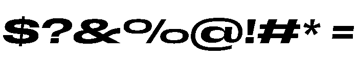 Scale ExtraExtendedMediumItalic Instance Font OTHER CHARS