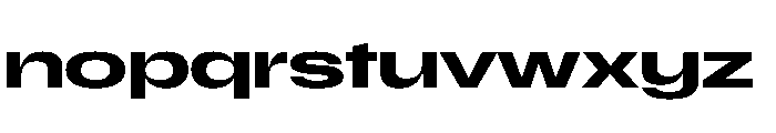 Scale ExtraExtendedMedium Font LOWERCASE