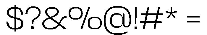 Scale ExtraLight Instance Font OTHER CHARS