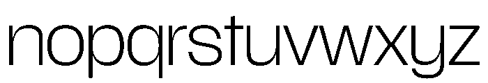 Scale ExtraLight Instance Font LOWERCASE