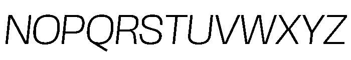Scale ExtraLightItalic Instance Font UPPERCASE
