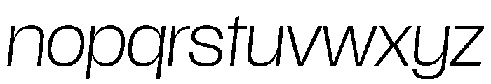 Scale ExtraLightItalic Instance Font LOWERCASE