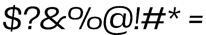 Scale LightItalic Instance Font OTHER CHARS