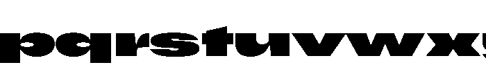 Scale SuperExtendedBlack Instance Font LOWERCASE