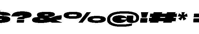 Scale SuperExtendedBlackItalic Instance Font OTHER CHARS