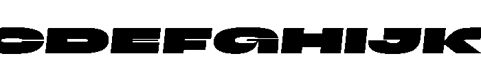 Scale SuperExtendedBlackItalic Instance Font UPPERCASE
