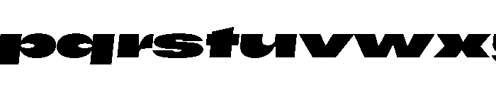 Scale SuperExtendedBlackItalic Instance Font LOWERCASE