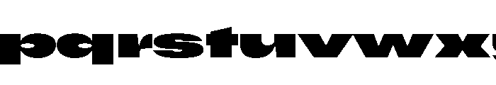 Scale SuperExtendedBlack Font LOWERCASE
