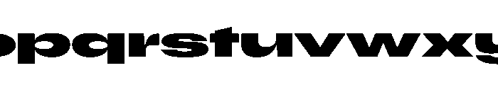 Scale SuperExtendedBold Instance Font LOWERCASE