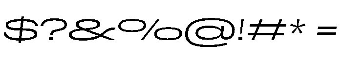 Scale SuperExtendedExtraLightItalic Instance Font OTHER CHARS