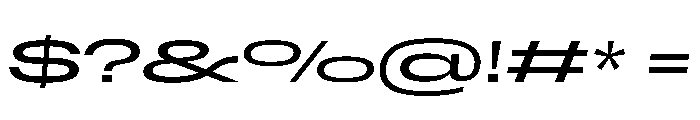 Scale SuperExtendedLightItalic Instance Font OTHER CHARS