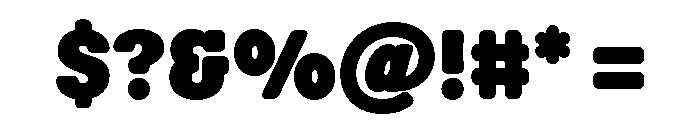 Scenery Black Font OTHER CHARS