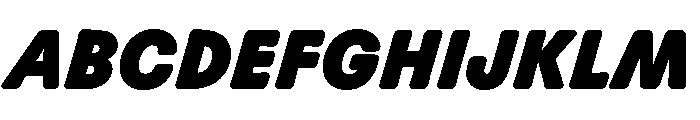 Scenery BlackItalic Font UPPERCASE