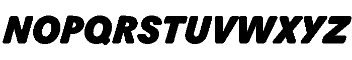 Scenery BlackItalic Font UPPERCASE