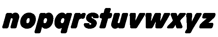 Scenery BlackItalic Font LOWERCASE