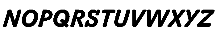 Scenery BoldItalic Instance Font UPPERCASE