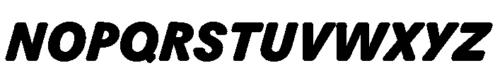 Scenery ExtraboldItalic Font UPPERCASE