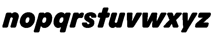 Scenery ExtraboldItalic Font LOWERCASE