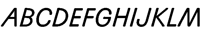 Scenery Italic Font UPPERCASE