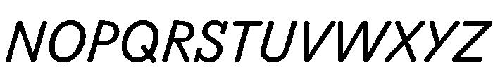 Scenery Italic Font UPPERCASE