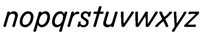 Scenery Italic Font LOWERCASE