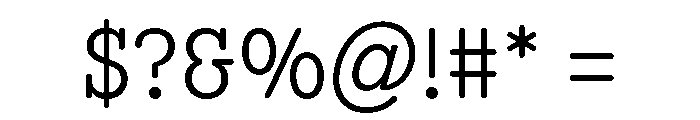 Scenery Light Font OTHER CHARS