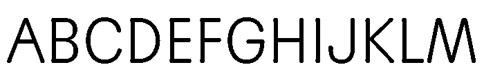 Scenery Light Font UPPERCASE
