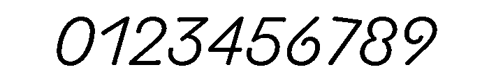 Scenery LightItalic Font OTHER CHARS
