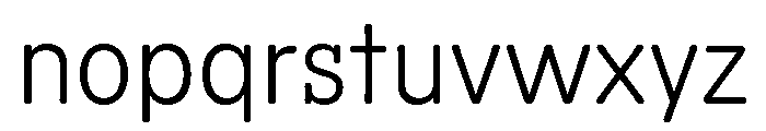 Scenery Light Font LOWERCASE